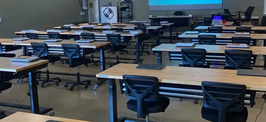 Classroom instruction space at Access Industrial Training