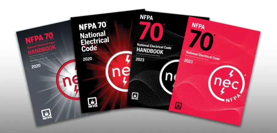 NFPA 70 National Electrical Code handbooks and standards